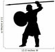 Historical Warrior Silhouette Wall Decal