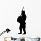 Historical Warrior Silhouette Wall Decal