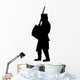 Historical Warrior Silhouette Wall Decal