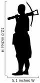 Historical Warrior Silhouette Wall Decal
