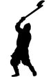 Historical Warrior Silhouette Wall Decal