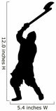 Historical Warrior Silhouette Wall Decal