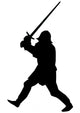 Historical Warrior Silhouette Wall Decal