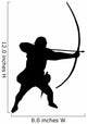 Historical Warrior Silhouette Wall Decal