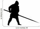 Historical Warrior Silhouette Wall Decal