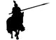 Historical Warrior Silhouette Wall Decal