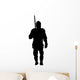 Historical Warrior Silhouette Wall Decal