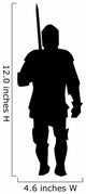 Historical Warrior Silhouette Wall Decal