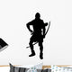 Historical Warrior Silhouette Wall Decal