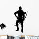 Historical Warrior Silhouette Wall Decal