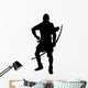 Historical Warrior Silhouette Wall Decal