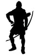 Historical Warrior Silhouette Wall Decal
