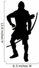 Historical Warrior Silhouette Wall Decal