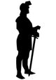 Historical Warrior Silhouette Wall Decal