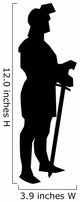 Historical Warrior Silhouette Wall Decal