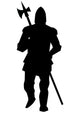Historical Warrior Silhouette Wall Decal