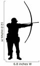 Historical Warrior Silhouette Wall Decal