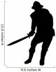 Historical Warrior Silhouette Wall Decal