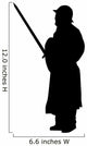 Historical Warrior Silhouette Wall Decal