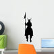 Historical Warrior Silhouette Wall Decal