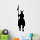 Historical Warrior Silhouette Wall Decal