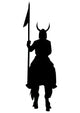 Historical Warrior Silhouette Wall Decal