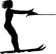 Water Skiing Silhouette Wall Decal