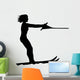 Water Skiing Silhouette Wall Decal