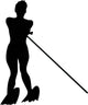 Water Skiing Silhouette Wall Decal