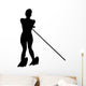 Water Skiing Silhouette Wall Decal