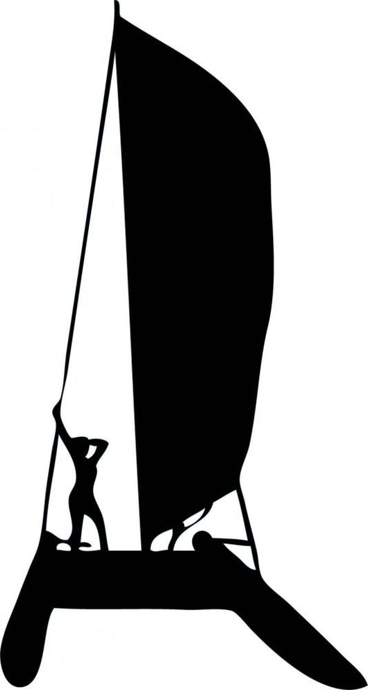 Sail Boat Silhouette Wall Decal