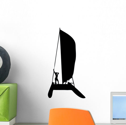Sail Boat Silhouette Wall Decal