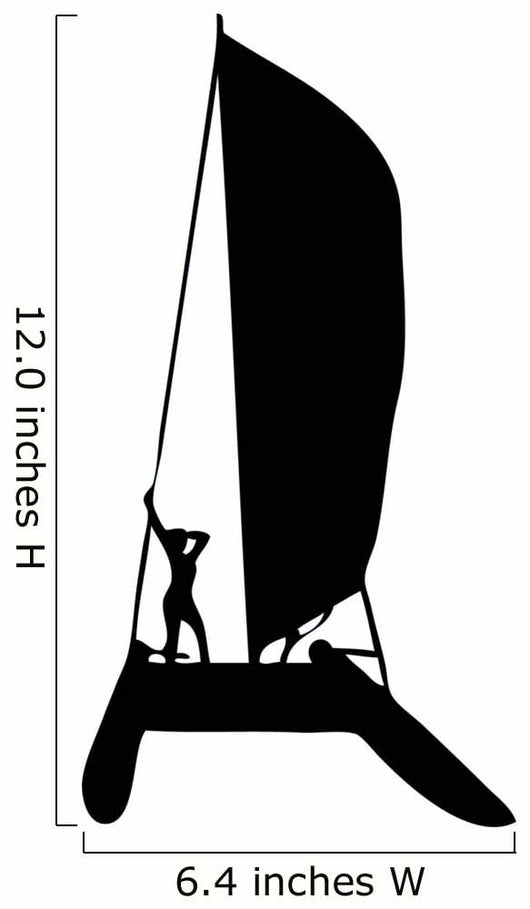Sail Boat Silhouette Wall Decal
