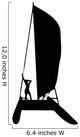 Sail Boat Silhouette Wall Decal