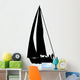 Sail Boat Silhouette Wall Decal