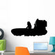 Bayou Air Boat Silhouette Wall Decal