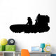 Bayou Air Boat Silhouette Wall Decal