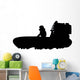 Bayou Air Boat Silhouette Wall Decal