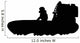 Bayou Air Boat Silhouette Wall Decal