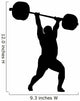 Weight Lifting Silhouette Wall Decal