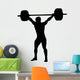 Weight Lifting Silhouette Wall Decal