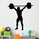 Weight Lifting Silhouette Wall Decal