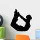 Yoga Bow Pose Woman Wall Decal
