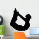 Yoga Bow Pose Woman Wall Decal