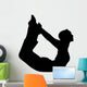 Yoga Bow Pose Woman Wall Decal