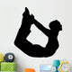 Yoga Bow Pose Woman Wall Decal