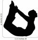 Yoga Bow Pose Woman Wall Decal
