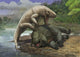 Inostrancevia Attacks Scutosaurus Wall Decal