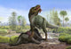 Tyrannosaurus Rex Eats Carrion Wall Decal