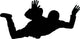 Sky Diving Silhouette Wall Decal